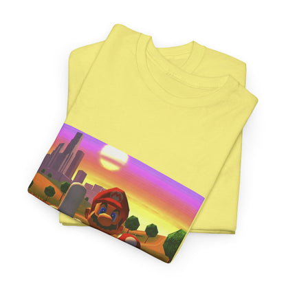 Mario And Mushroom Flipping Off Tee