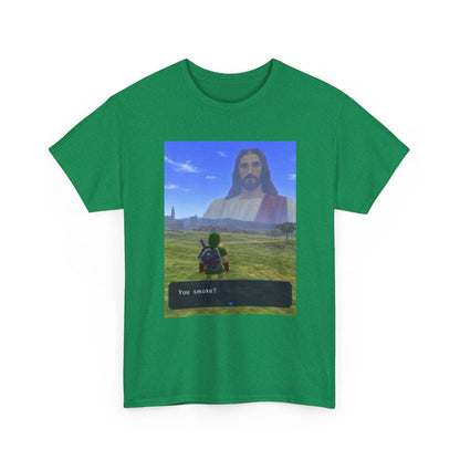 Link Meets Jesus, The Ultimate Question Tee