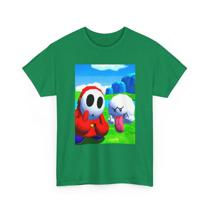 Shy Guy And Boo Flipping The Bird Tee