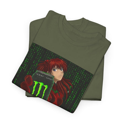 Asuka Wireframe Holding Monster Can