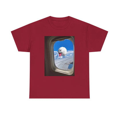 Boo Flipping Off Airplane Window Tee