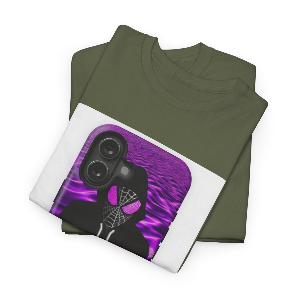 Pixelated Web-Slinger Holding Purple Drink Tee