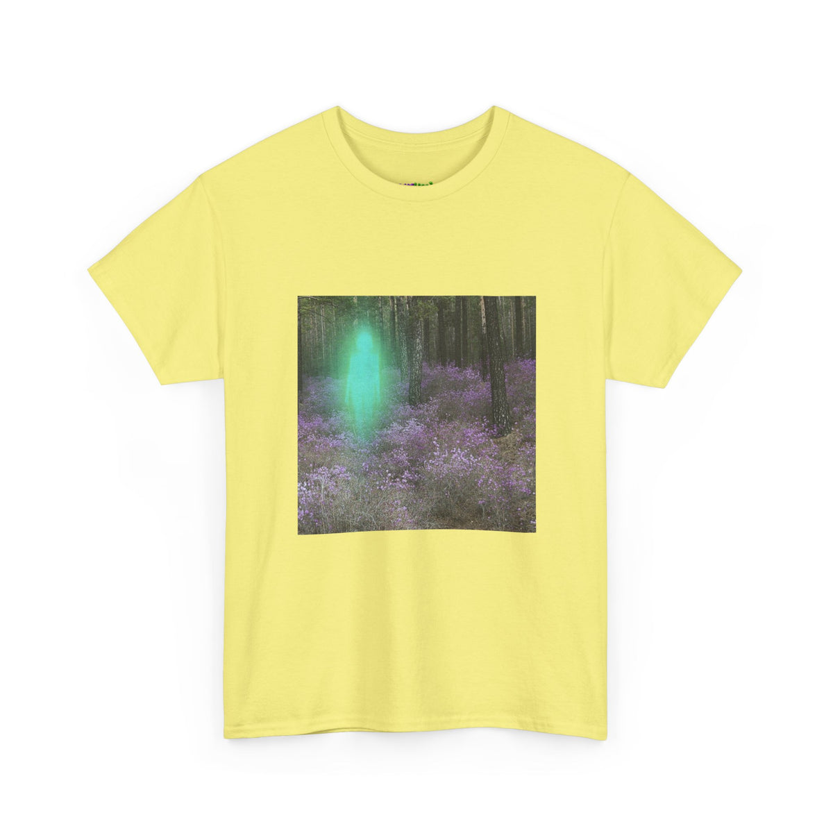 Visitor Exploring Neon Alley Tee