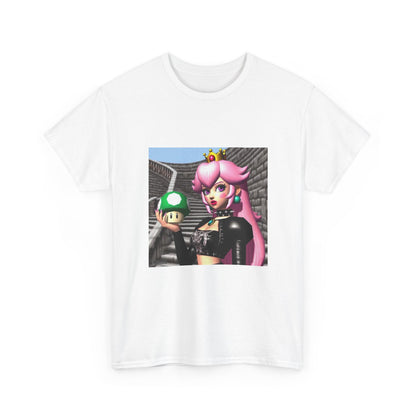 Goth Peach Holding A Green Mushroom Tee