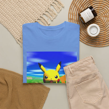 Pikachu Giving The Finger On A Bench