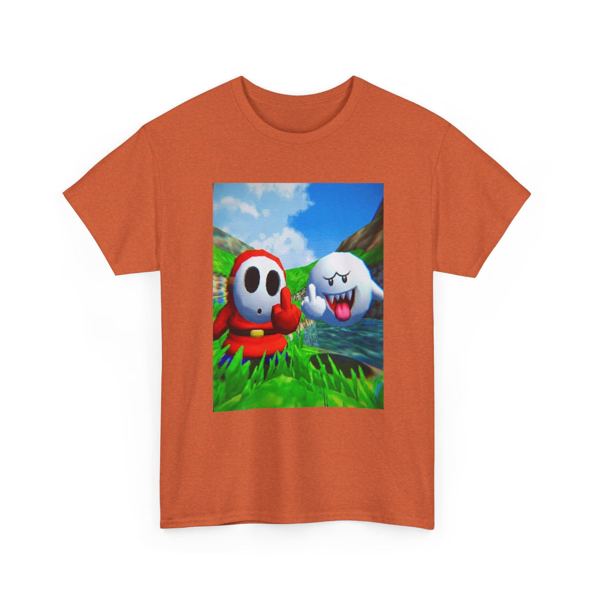 Shy Guy And Boo Flipping Off Tee