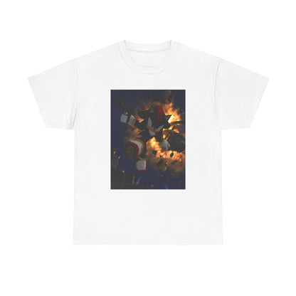 Shadow The Hedgehog With Uzi Amidst Explosion Tee
