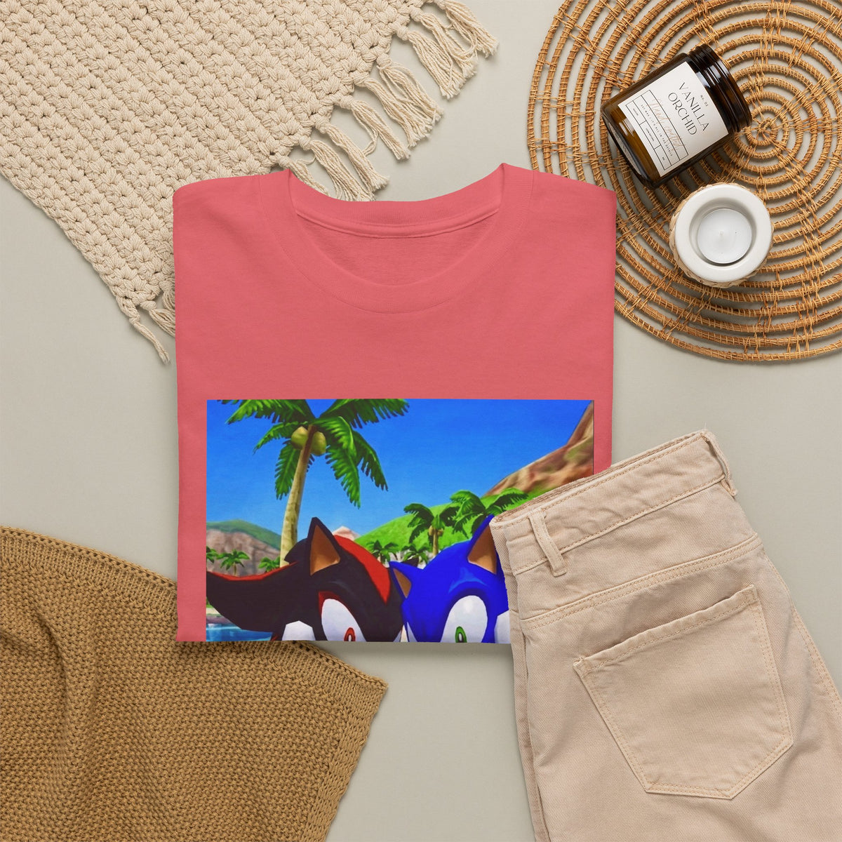 Sonic And Shadow Flipping The Bird Tee