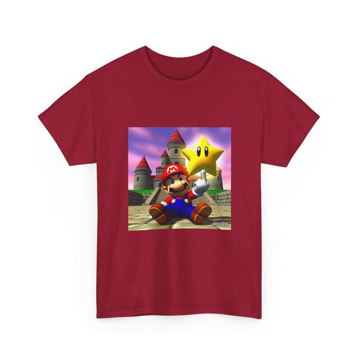 Mario Flips Off The Star Tee
