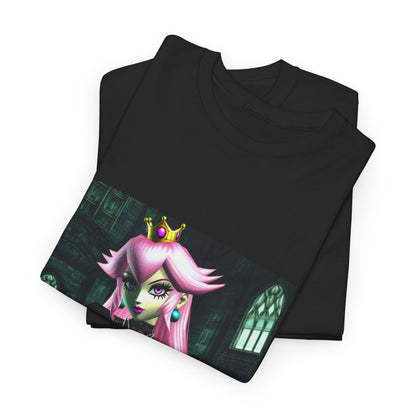 Goth Peach In Haunted Castle Tee