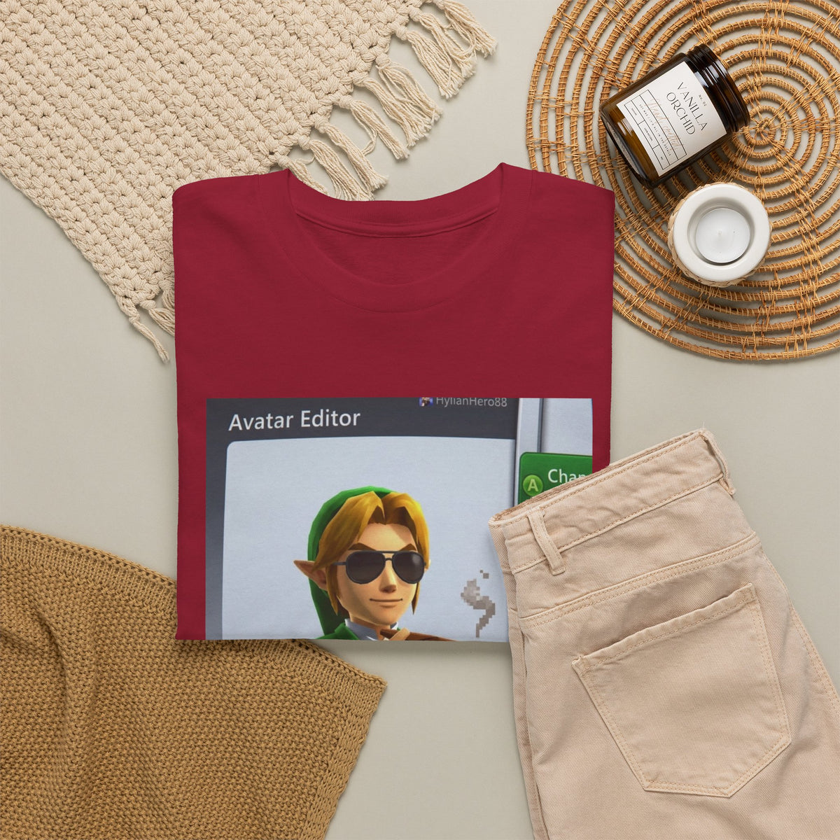 Hylian Hero Smoking A Stogie Tee