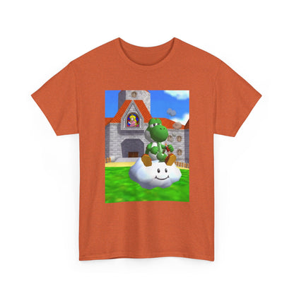 Yoshi Chilling On A Cloud With A Bong