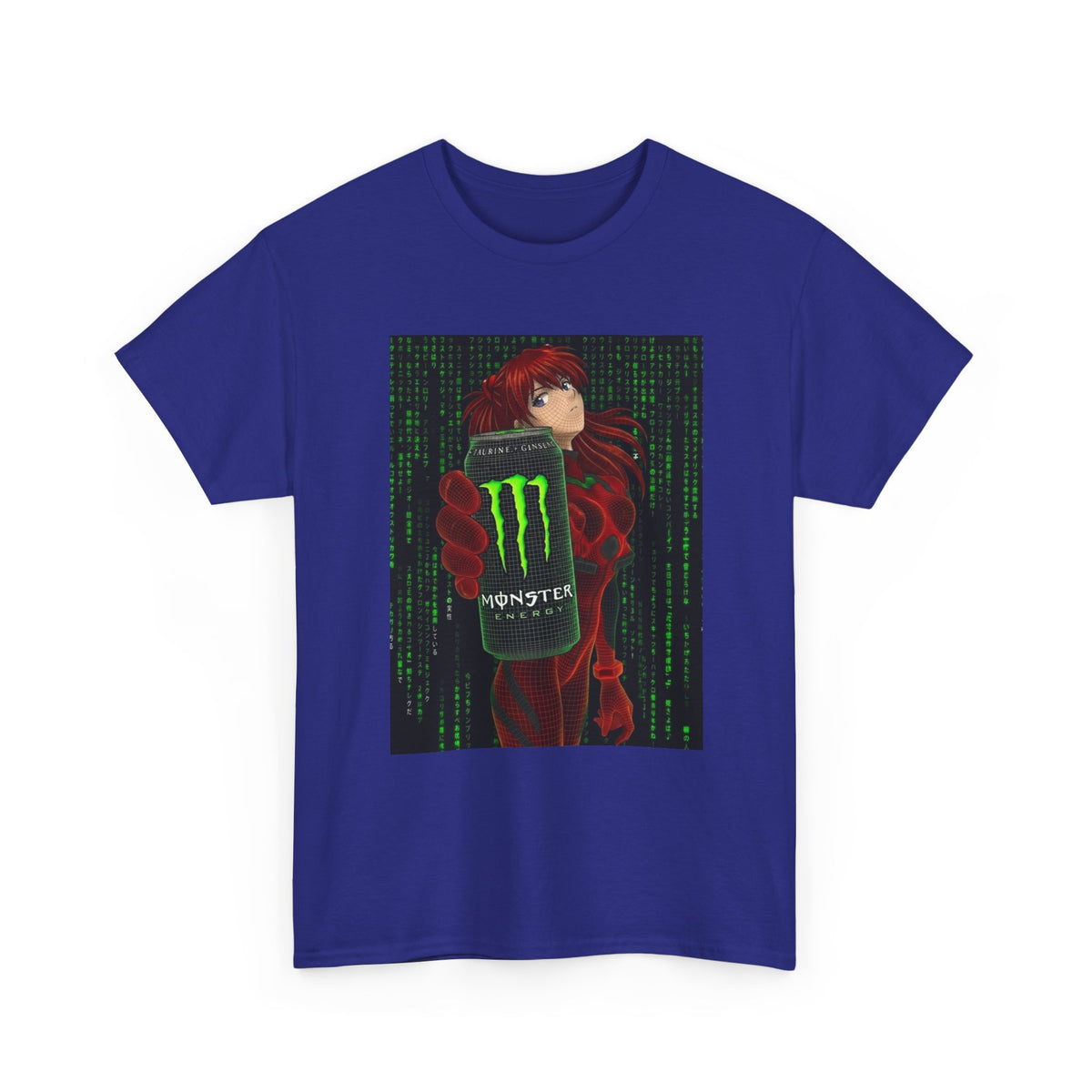 Asuka Wireframe Holding Monster Can