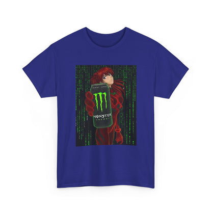 Asuka Wireframe Holding Monster Can