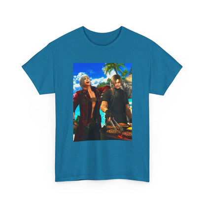 Dante and Leon Grilling on the Beach Tee