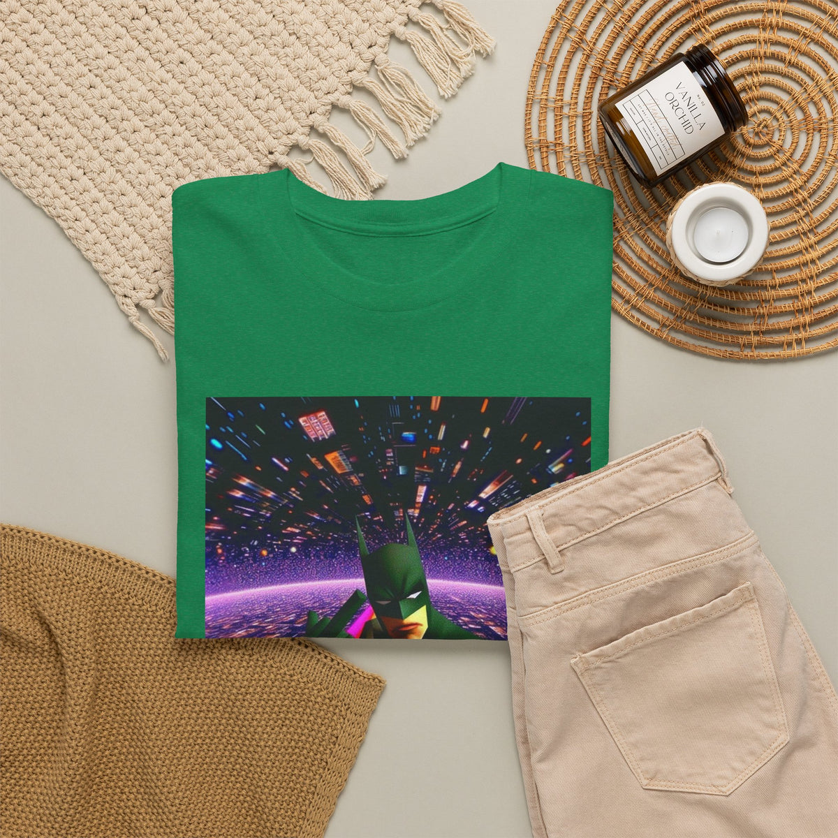 Batman Flips Off Reality On Psychedelic Tee