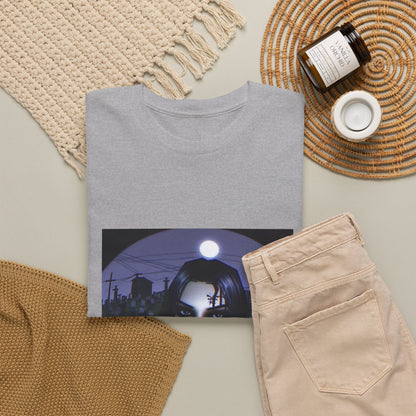Goth Queen Smoking In Cemetery Moonlight Tee