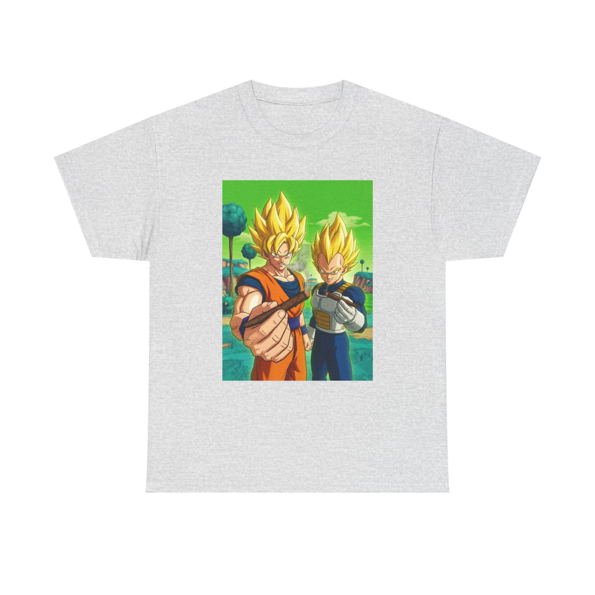 Goku And Vegeta Sharing A Smoke