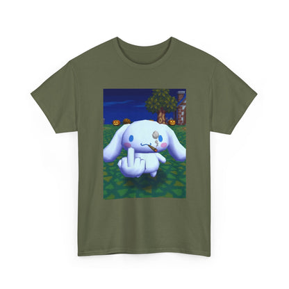 Cinnamoroll Smoking Blunt Flipping Bird Tee