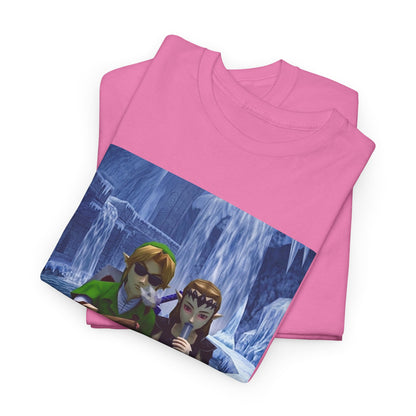 Link And Zelda Chilling In Ice Palace