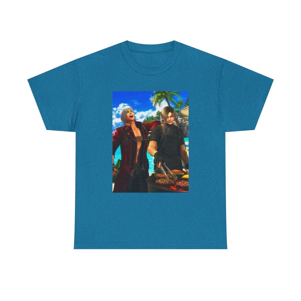 Dante and Leon Grilling on the Beach Tee