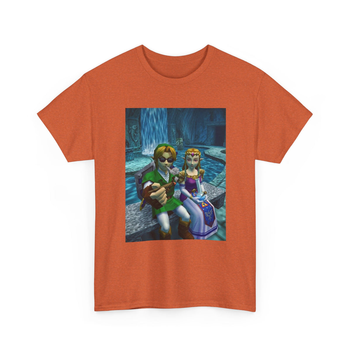 Link and Zelda Chilling and Smoking