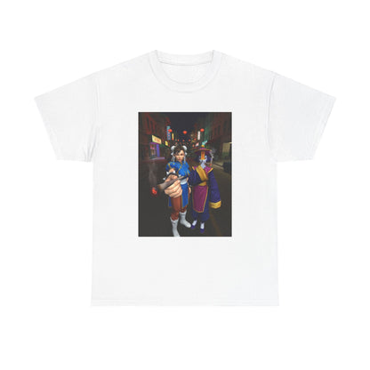 Chun-Li And Hsien-Ko Smoking In Chinatown
