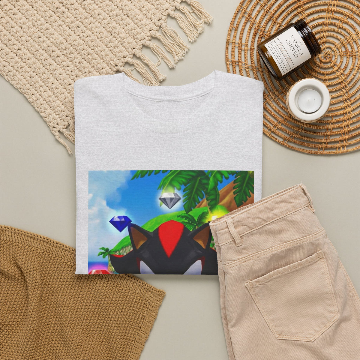 Shadow The Hedgehog Flipping The Bird Tee