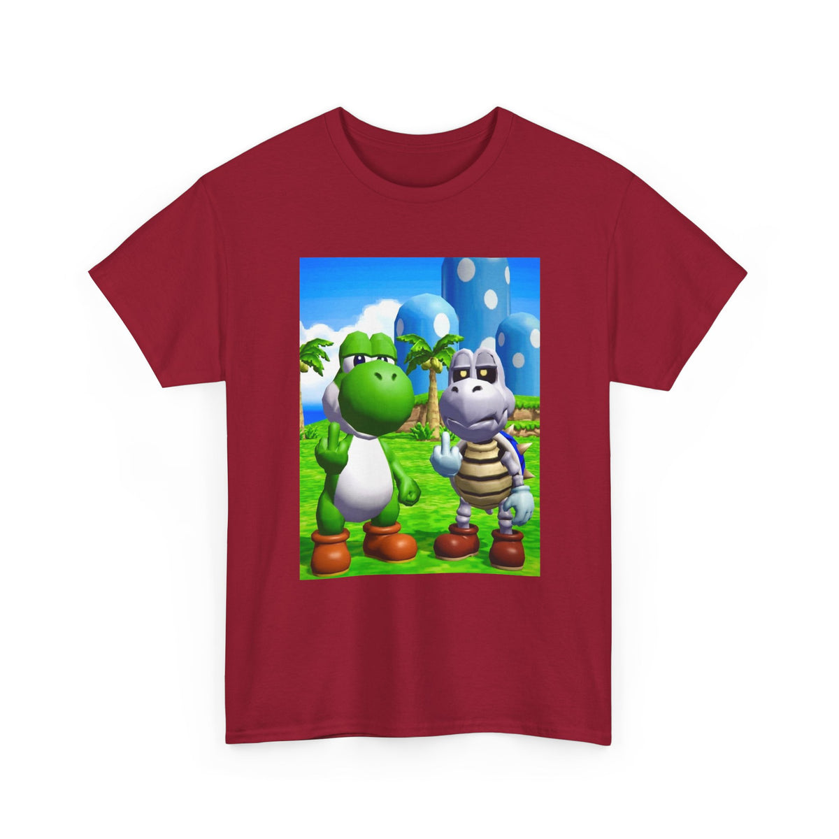 Yoshi And Dry Bones Flipping The Bird