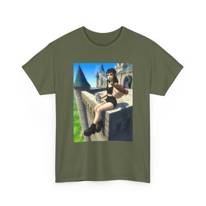 Elf Babe Chilling With Cigar And Drink Tee