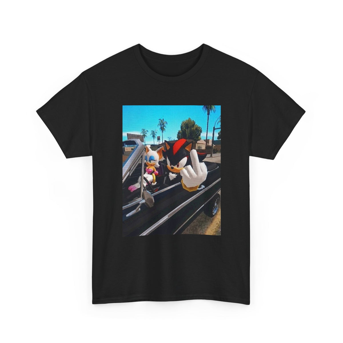 Shadow And Rouge Flipping The Bird Tee