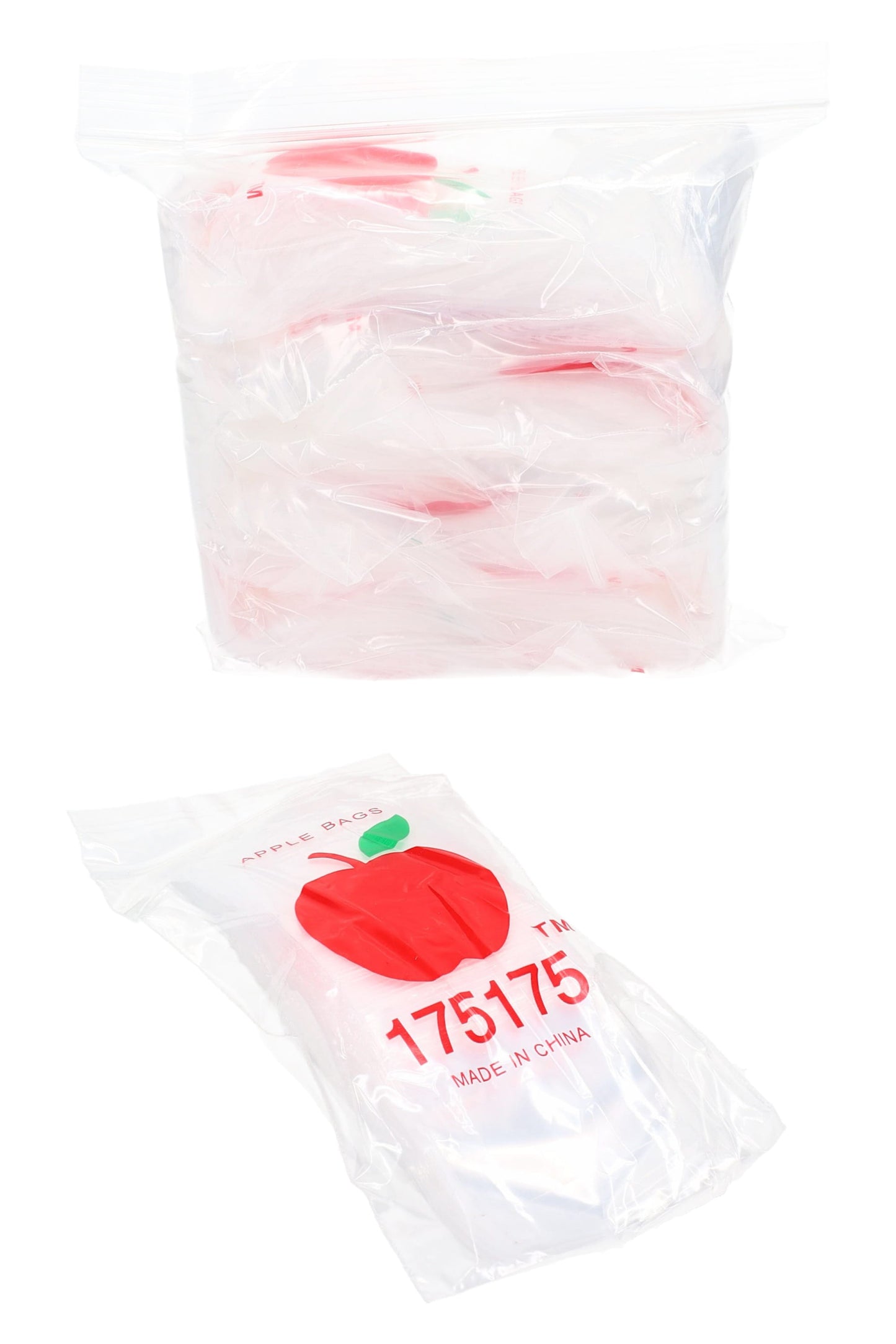 Apple Bags Mini Zip Baggies – 1 3/4″ × 1 3/4″ – 1000 Pack