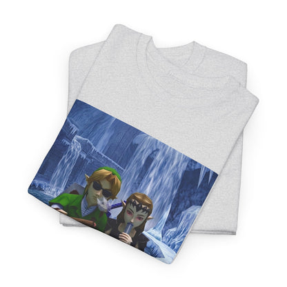 Link And Zelda Chilling In Ice Palace