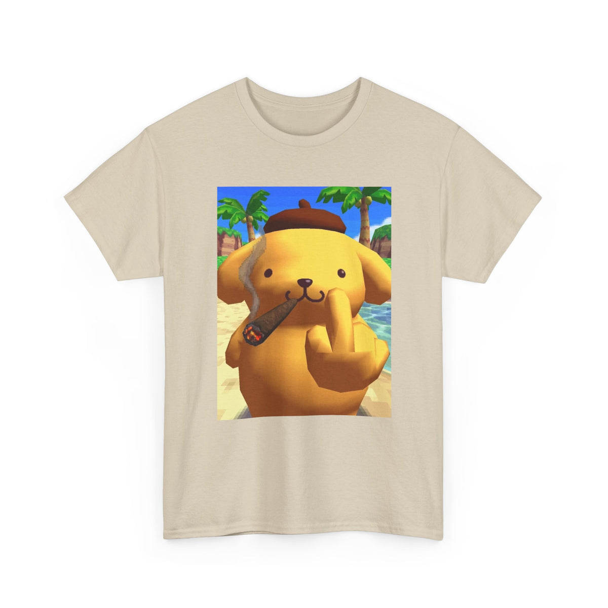 Pompompurin Smoking Blunt & Flipping Off