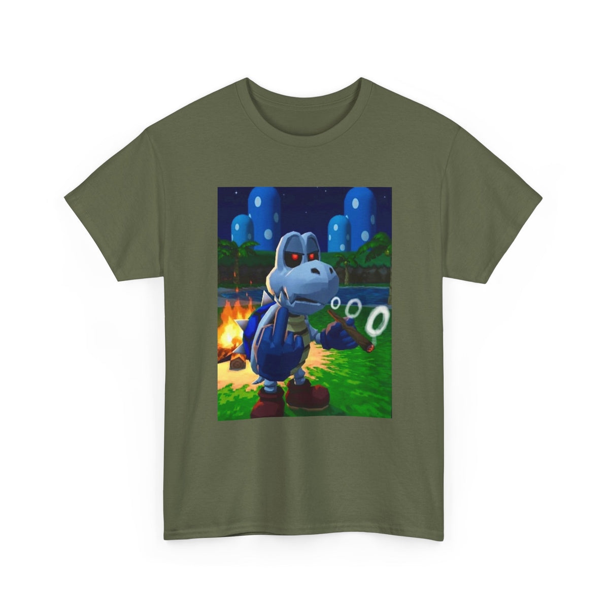 Dry Bones Smoking Blunt Flipping Off Tee