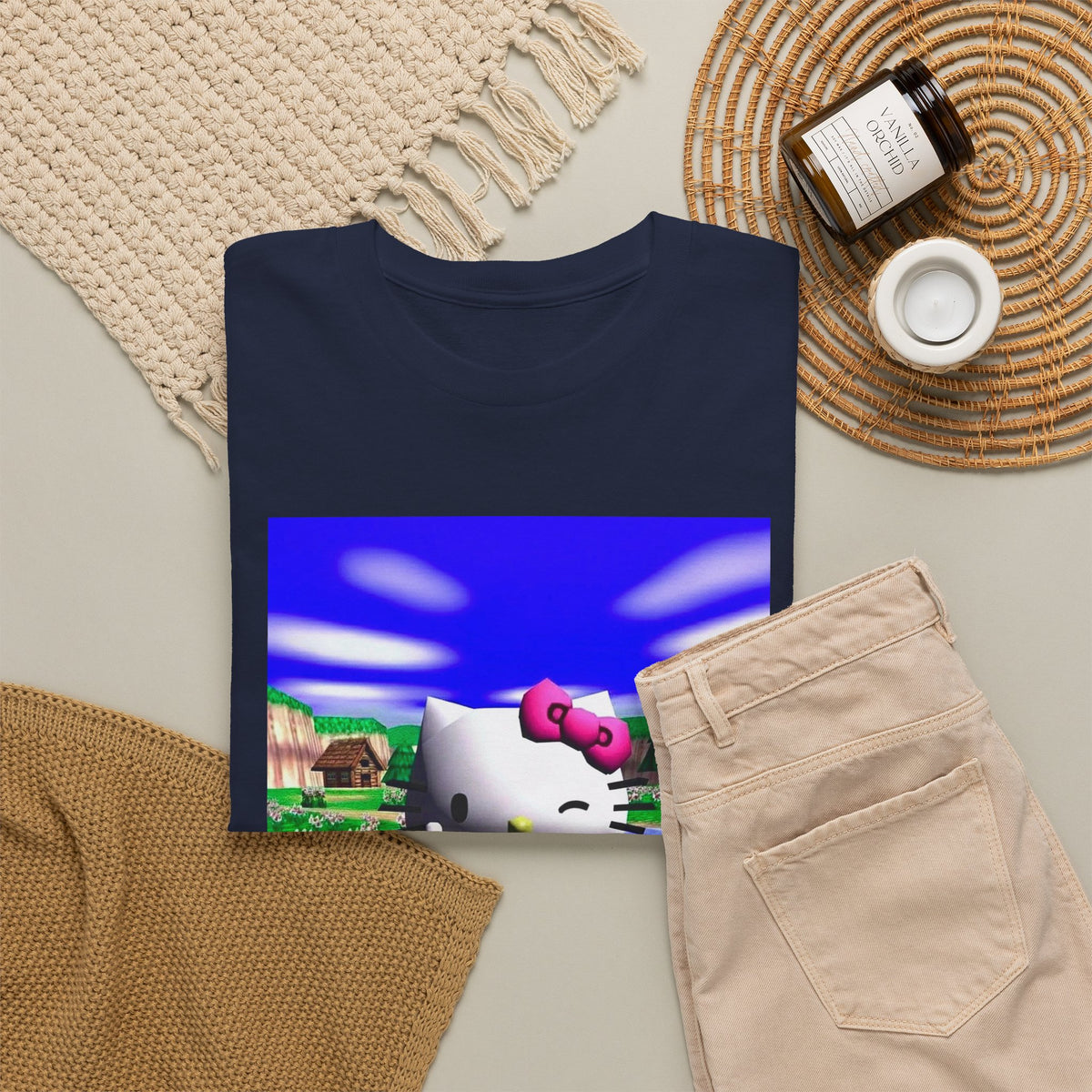 Winking Kitty Flipping The Bird Tee