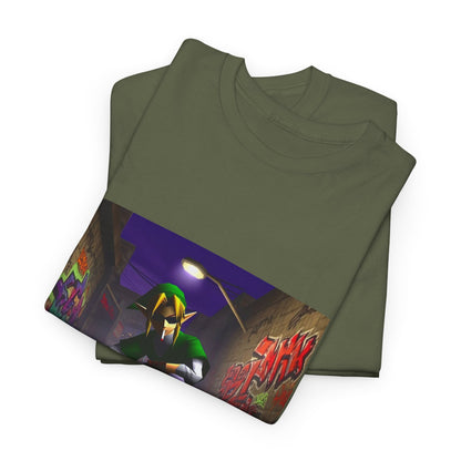 Skater Elf Smoking In Alleyway Tee