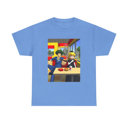 Spike Spiegel And Dark Peach Chilling Tee