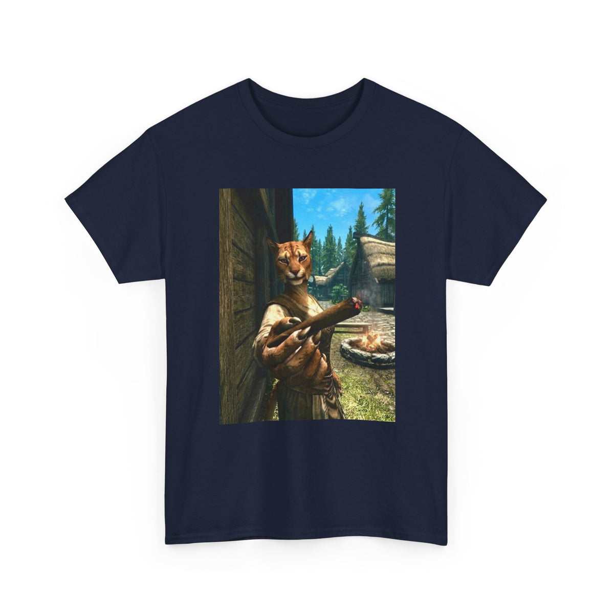 Khajiit Offering Big Blunt Tee
