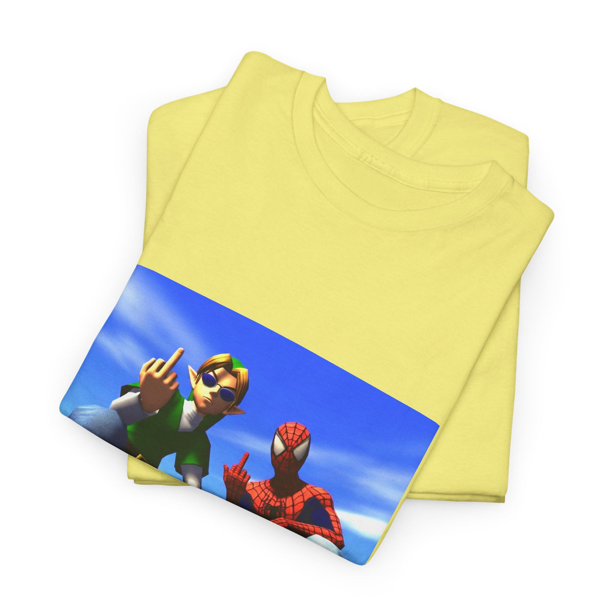 Link And Spider-Man Flipping The Bird