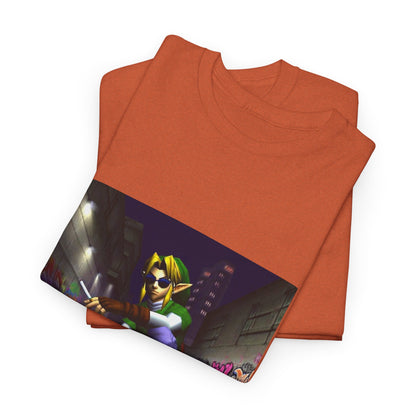 Link Skater Smoking In Alley Tee