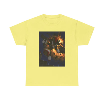 Shadow The Hedgehog With Uzi Amidst Explosion Tee