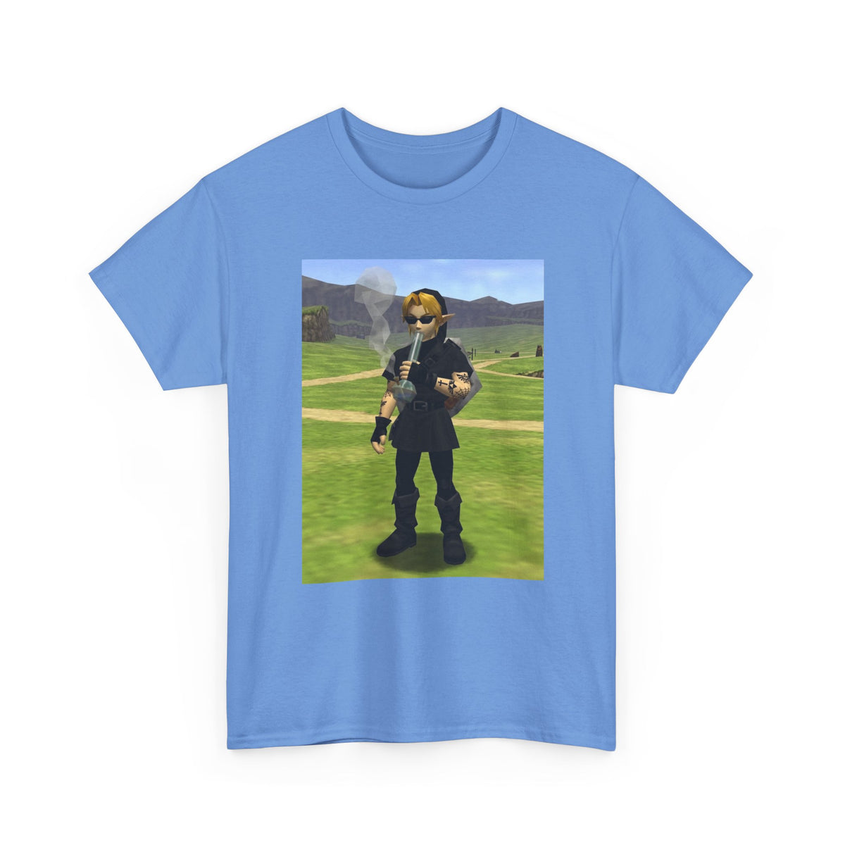 Edgy Dark Link Bong Hit Tee