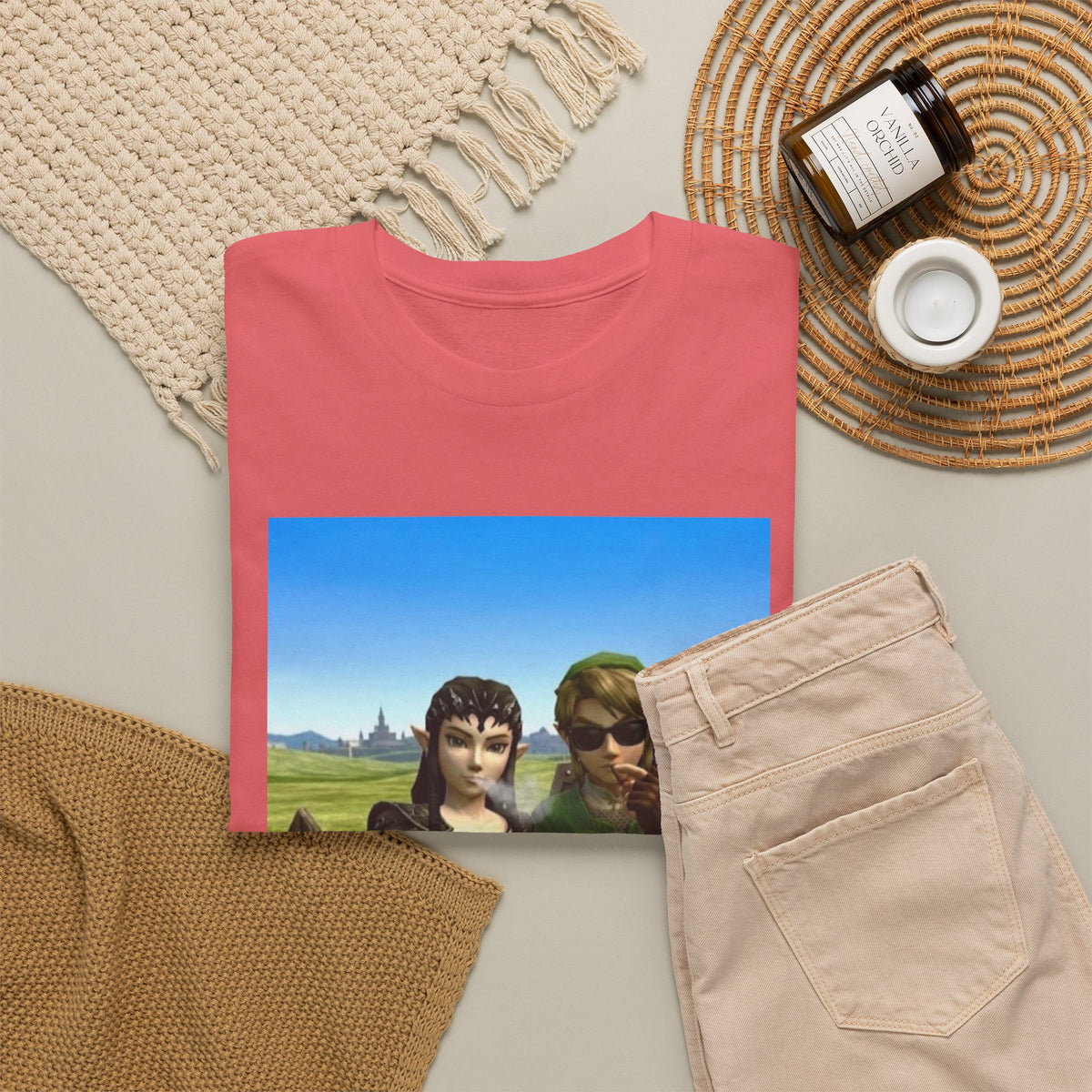 Link And Midna Smoking Blunts Tee