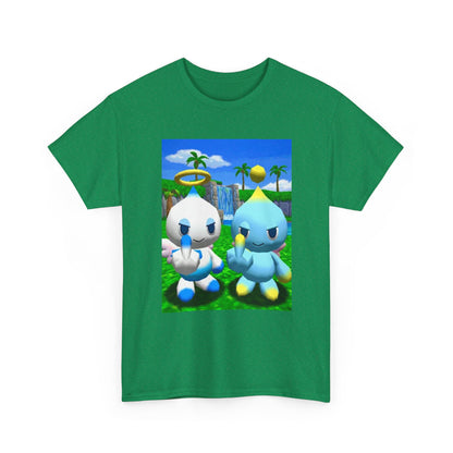 Chao Flipping Off In Paradise Tee