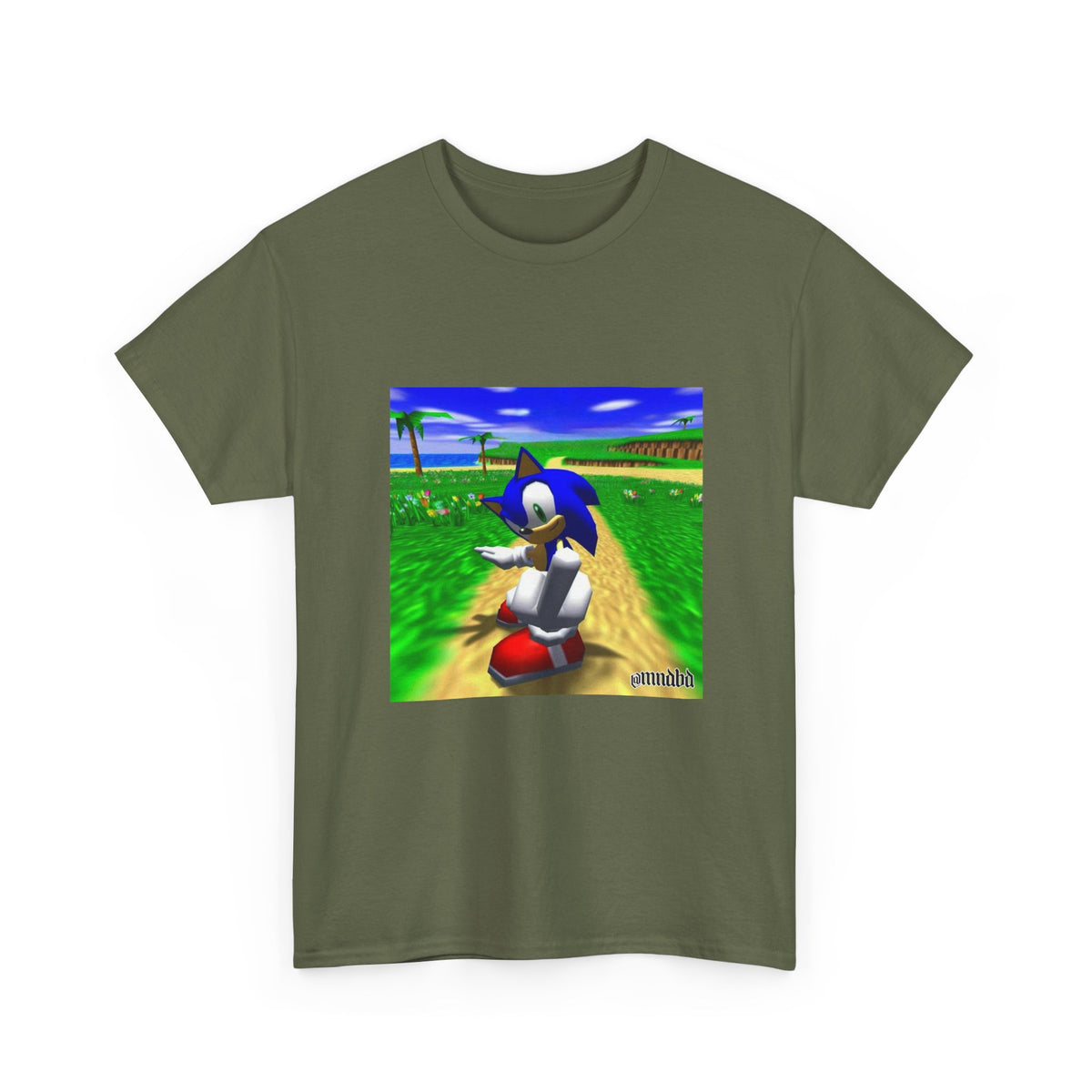 Sonic On A Trippy Green Hill Zone