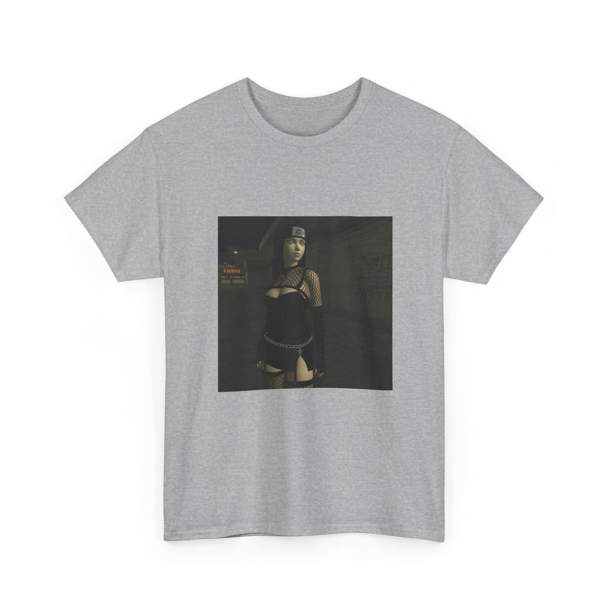 Anime Kunoichi Character Street Scene Tee