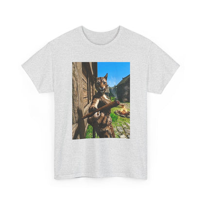 Feline Warrior Igniting Blunt Campfire Tee