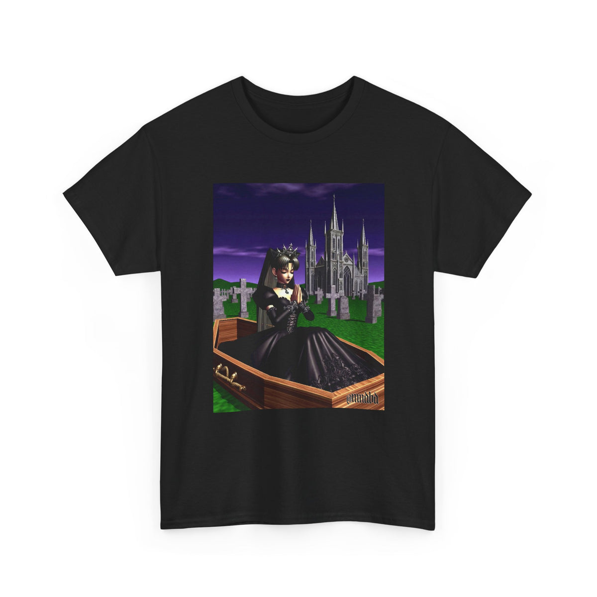 Gothic Girl Meditating In Coffin Tee