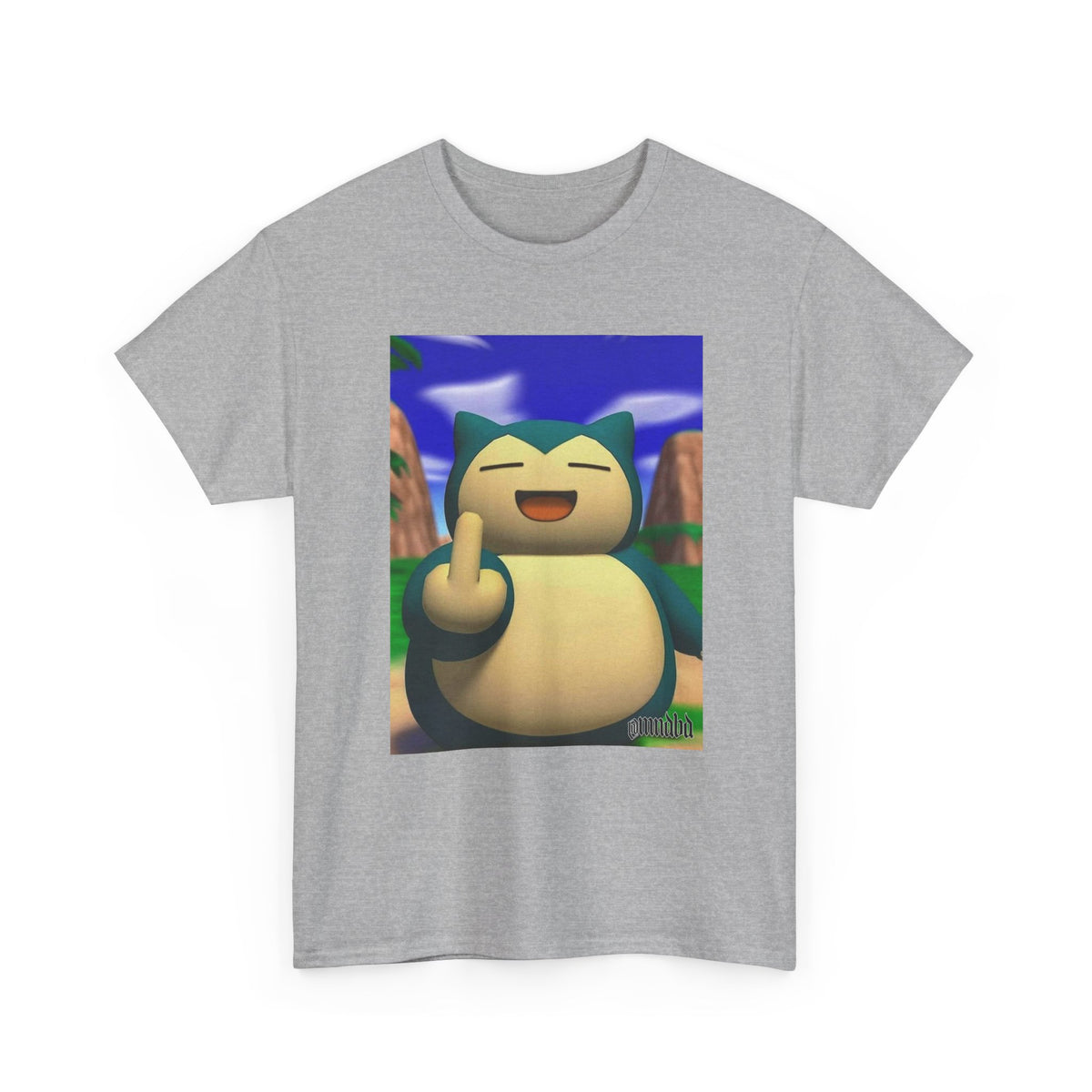 Snorlax Flipping The Bird Tee